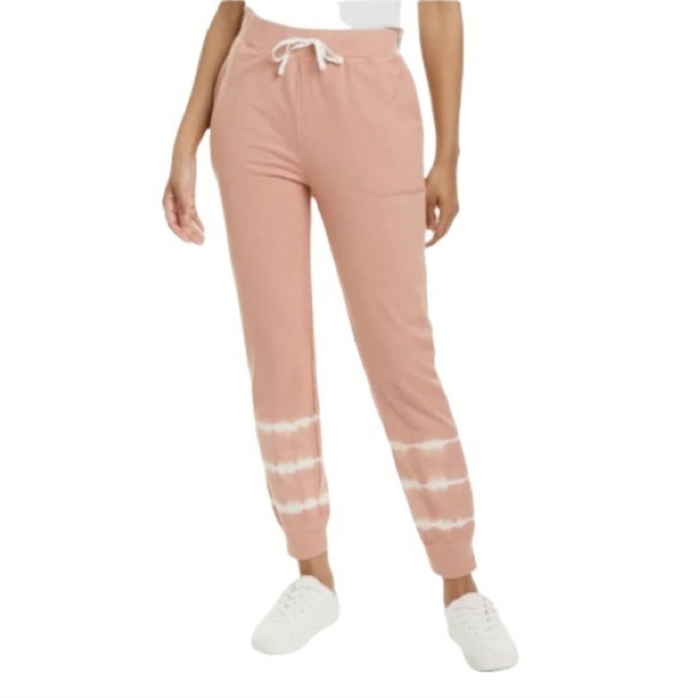 beachlunchlounge Tate Jogger Pants Desert Rose Tie Dye Elastic Waist Size Small